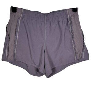 Lululemon Women’s  Elastic Waist Side Ruffled Athletic Shorts Size 2